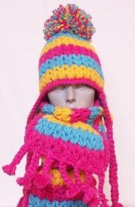 KNITTED HATS-ZCZ-204c-komplet